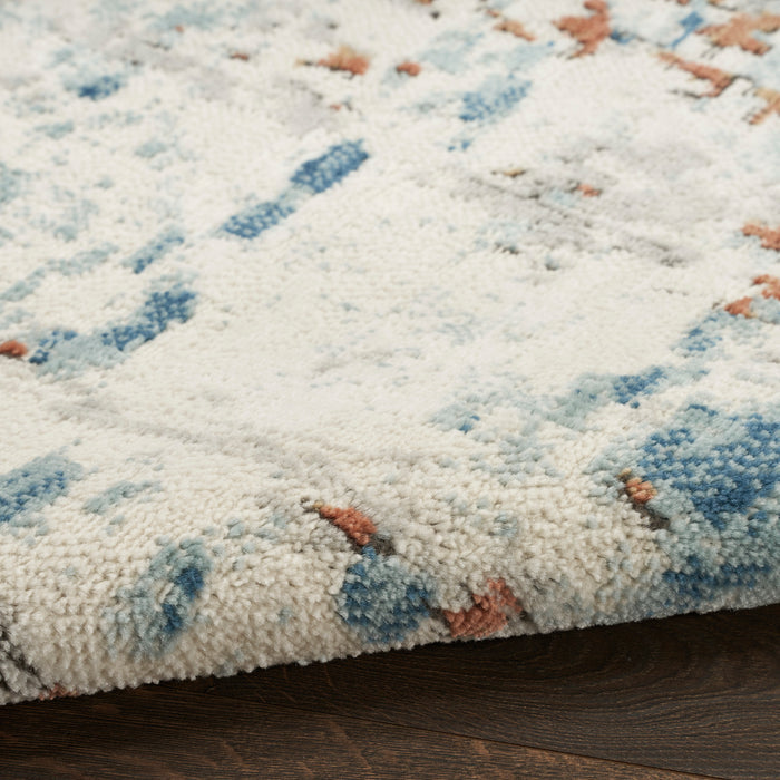 The Rug Corner Nourison Home Nourison Home - Quarry Beige/Blue Area Rug QUA01