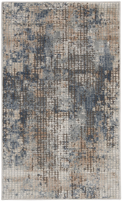The Rug Corner Nourison Home Nourison Home - Quarry Blue/Beige Area Rug QUA02