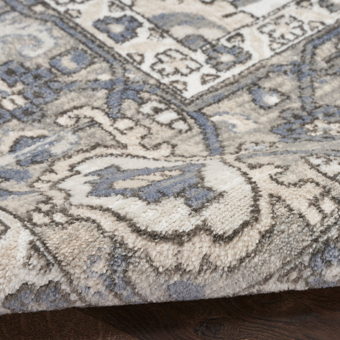 The Rug Corner Nourison Home Nourison Home - Quarry Ivory/Blue Area Rug QUA05