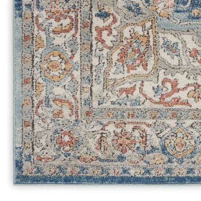 The Rug Corner Nourison Home Nourison Home - Quarry Ivory/Blue Area Rug QUA11