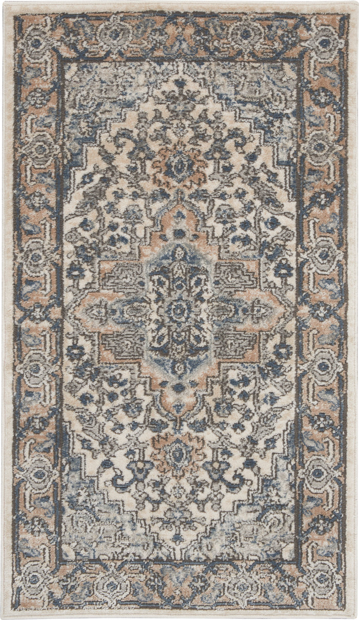 The Rug Corner Nourison Home Nourison Home - Quarry Ivory/Green Area Rug QUA05