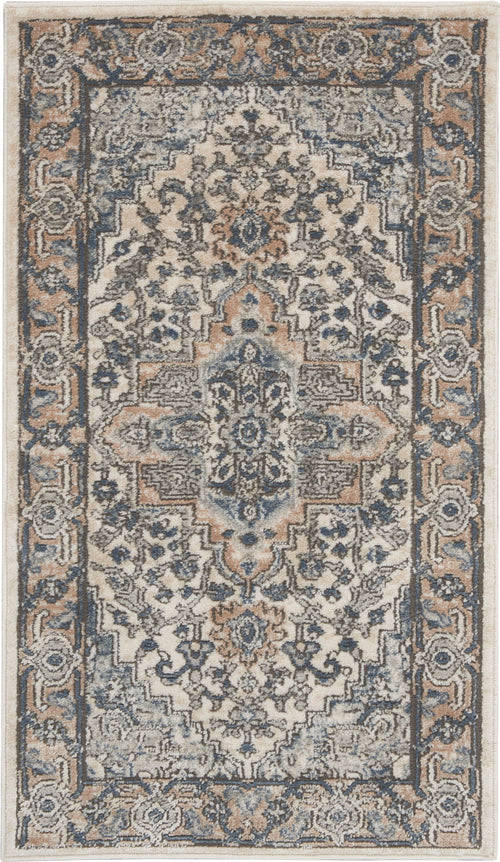 The Rug Corner Nourison Home Nourison Home - Quarry Ivory/Green Area Rug QUA05