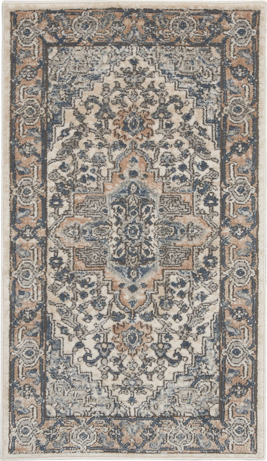 The Rug Corner Nourison Home Nourison Home - Quarry Ivory/Green Area Rug QUA05