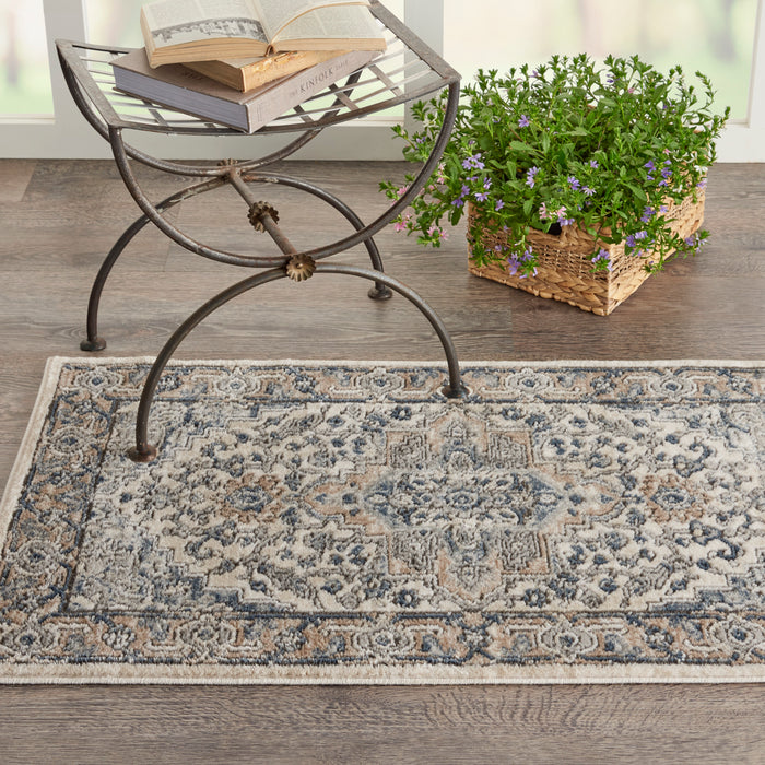 The Rug Corner Nourison Home Nourison Home - Quarry Ivory/Green Area Rug QUA05