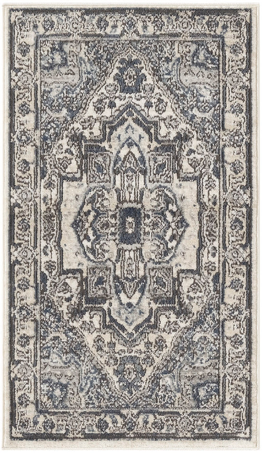 The Rug Corner Nourison Home Nourison Home - Quarry Ivory/Navy Area Rug QUA18