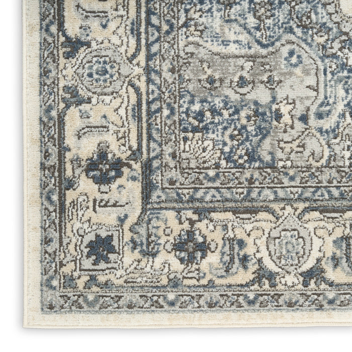 The Rug Corner Nourison Home Nourison Home - Quarry Ivory/Navy Area Rug QUA18
