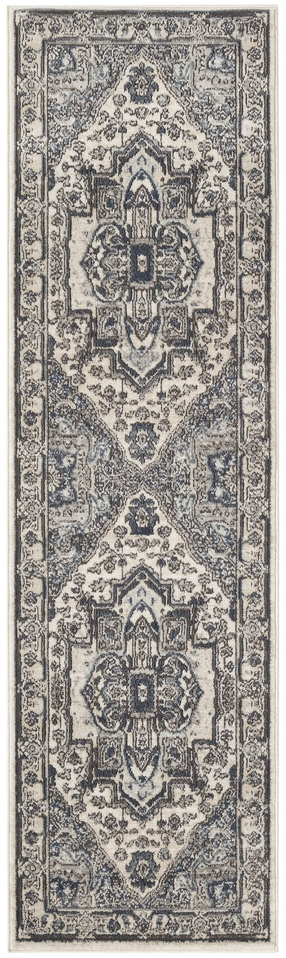 The Rug Corner Nourison Home Nourison Home - Quarry Ivory/Navy Area Rug QUA18
