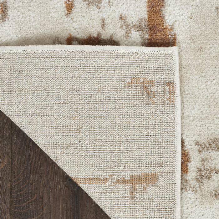 The Rug Corner Nourison Home Nourison Home - Quarry Ivory/Rust Area Rug QUA01