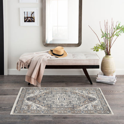 The Rug Corner Nourison Home Nourison Home - Quarry Ivory/Taupe Area Rug QUA18