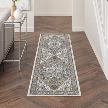 The Rug Corner Nourison Home Nourison Home - Quarry Ivory/Taupe Area Rug QUA18