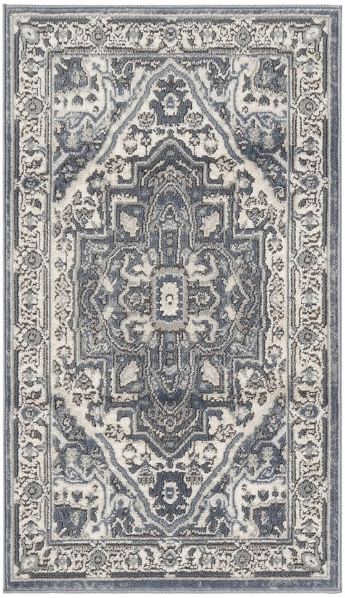 The Rug Corner Nourison Home Nourison Home - Quarry Navy/Ivory Area Rug QUA18