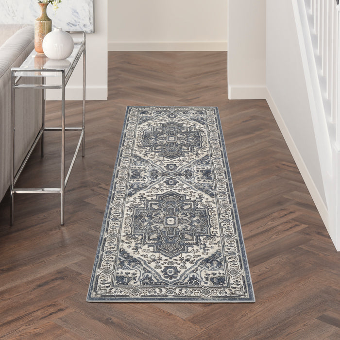 The Rug Corner Nourison Home Nourison Home - Quarry Navy/Ivory Area Rug QUA18
