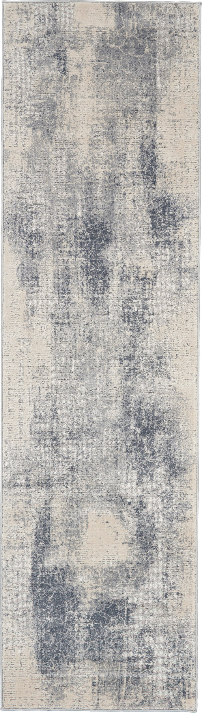 Nourison Home - Rustic Textures Blue/Ivory Area Rug Rust02