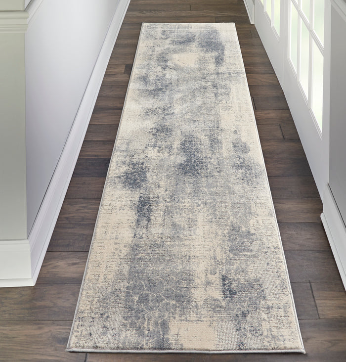 Nourison Home - Rustic Textures Blue/Ivory Area Rug Rust02