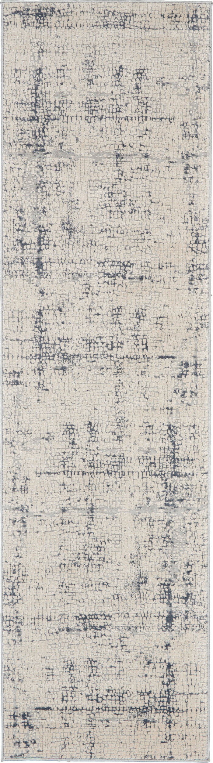 The Rug Corner Nourison Home Rustic Textures RUS06 IVBLU Area Rugs