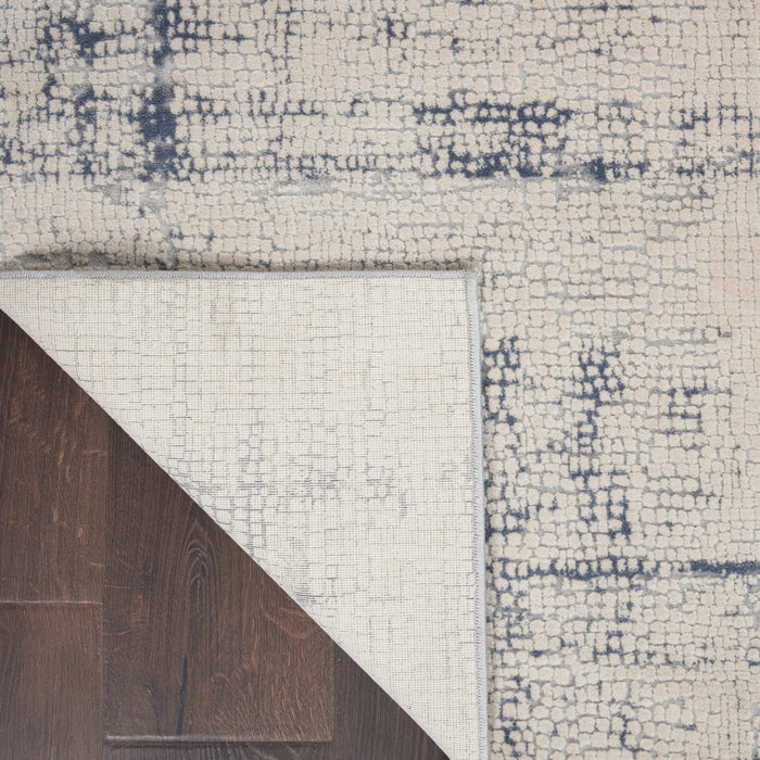 The Rug Corner Nourison Home Rustic Textures RUS06 IVBLU Area Rugs