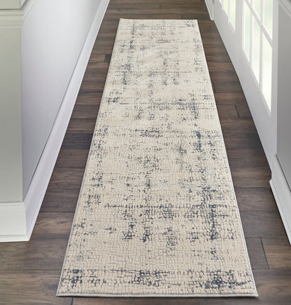 The Rug Corner Nourison Home Rustic Textures RUS06 IVBLU Area Rugs