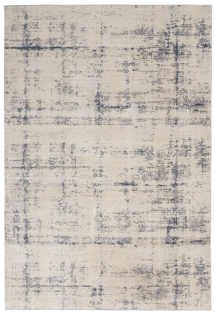 The Rug Corner Nourison Home Rustic Textures RUS06 IVBLU Area Rugs