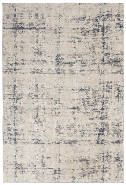 The Rug Corner Nourison Home Rustic Textures RUS06 IVBLU Area Rugs