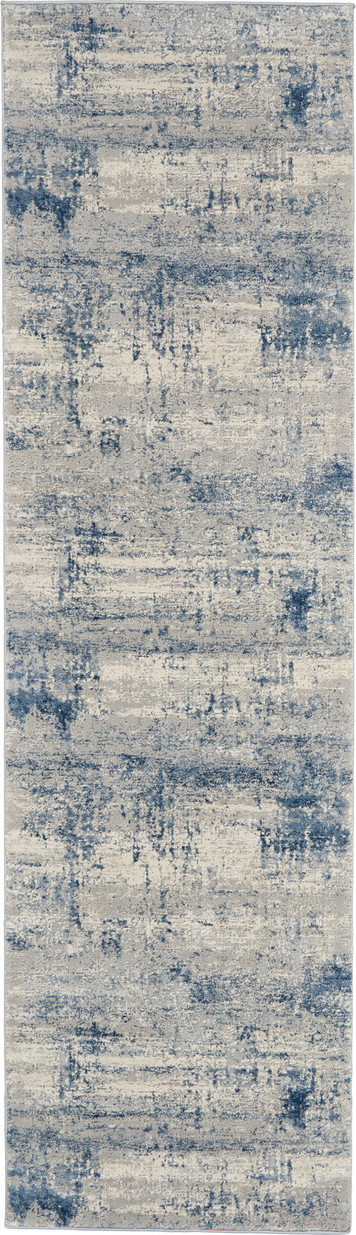 The Rug Corner Nourison Home Rustic Textures RUS10 IVBLU Area Rugs