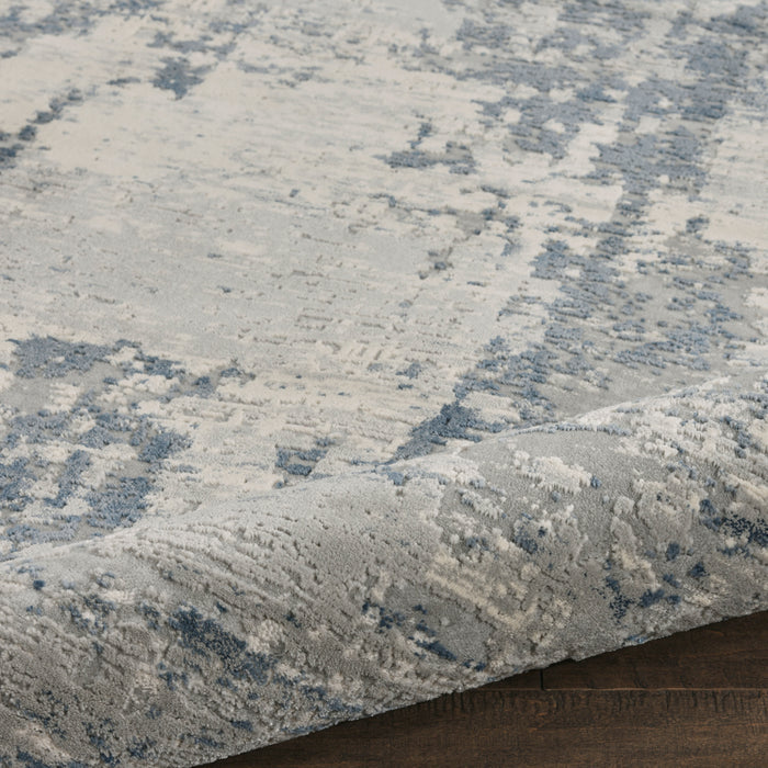 The Rug Corner Nourison Home Rustic Textures RUS10 IVBLU Area Rugs