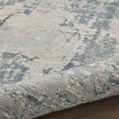 The Rug Corner Nourison Home Rustic Textures RUS10 IVBLU Area Rugs