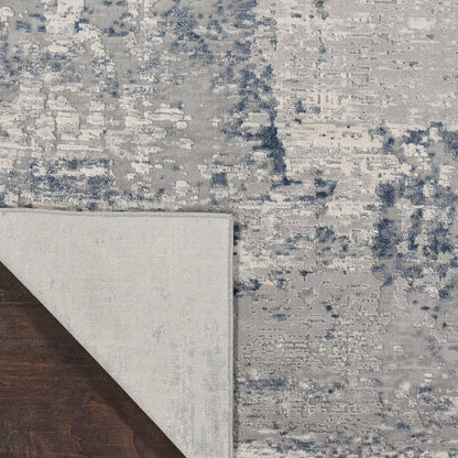 The Rug Corner Nourison Home Rustic Textures RUS10 IVBLU Area Rugs