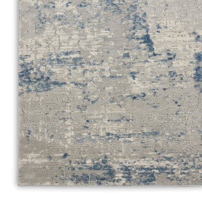 The Rug Corner Nourison Home Rustic Textures RUS10 IVBLU Area Rugs
