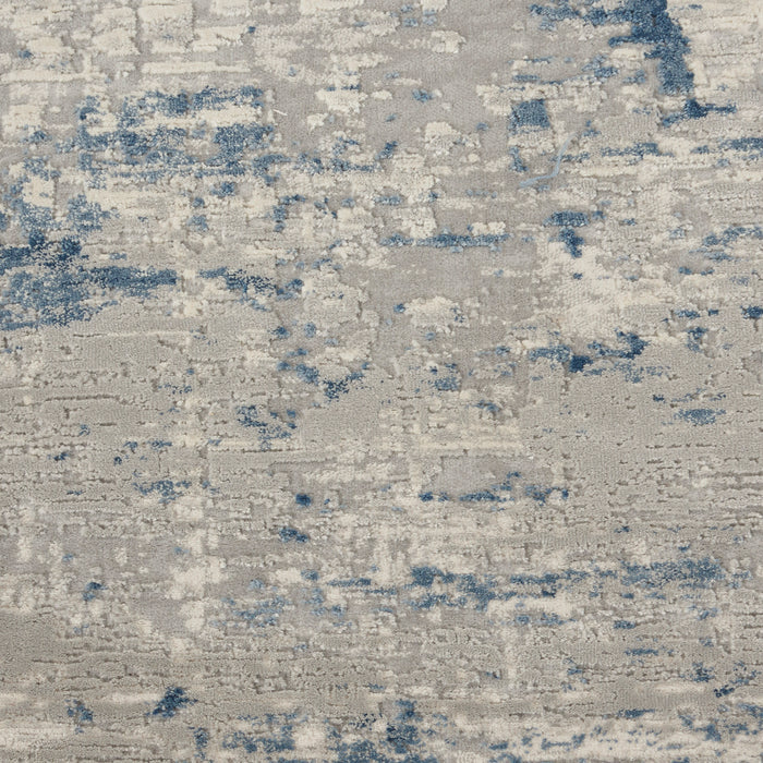The Rug Corner Nourison Home Rustic Textures RUS10 IVBLU Area Rugs