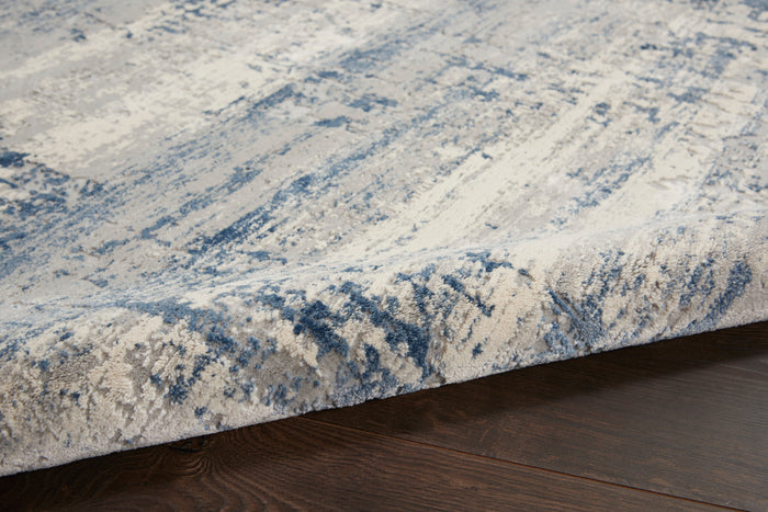 The Rug Corner Nourison Home Rustic Textures RUS10 IVBLU Area Rugs