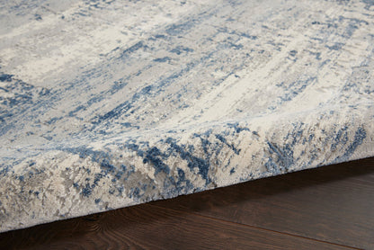 The Rug Corner Nourison Home Rustic Textures RUS10 IVBLU Area Rugs