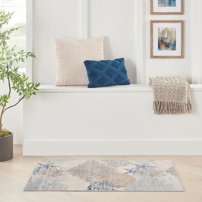 The Rug Corner Nourison Home Seaside SDS04 IVGRB Area Rugs