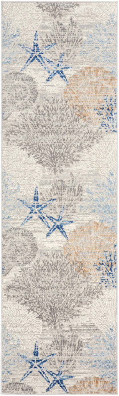 The Rug Corner Nourison Home Seaside SDS04 IVGRB Area Rugs