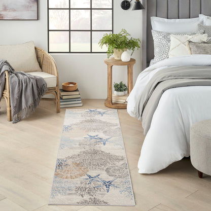 The Rug Corner Nourison Home Seaside SDS04 IVGRB Area Rugs