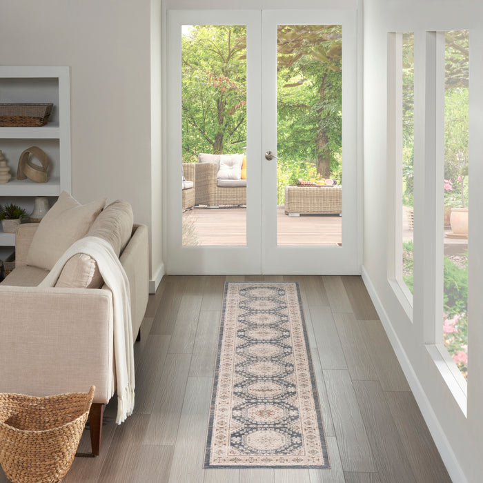 The Rug Corner Nourison Home Nourison Home - Serenity Home Ivory/Blue Area Rug SRH01