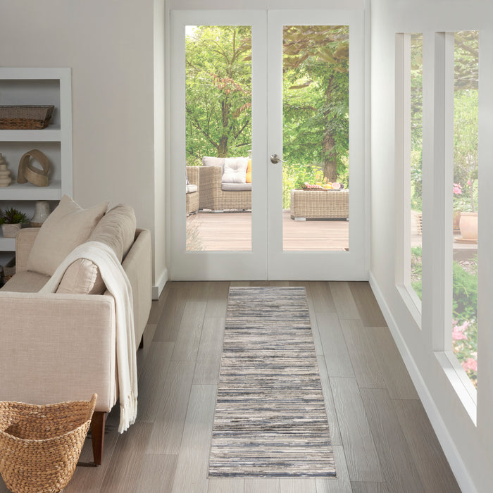The Rug Corner Nourison Home Nourison Home - Serenity Home Ivory/Blue Area Rug SRH03