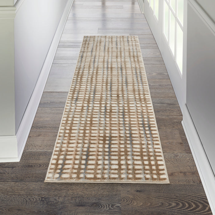 Nourison Home - Solace Beige/Blue Area Rug SLA04