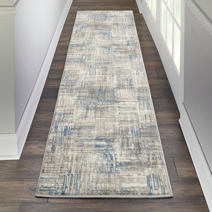 Nourison Home - Solace Ivory/Blue Area Rug SLA03