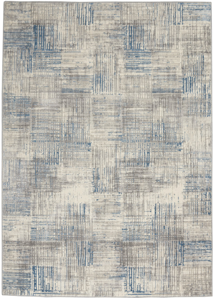 Nourison Home - Solace Ivory/Blue Area Rug SLA03
