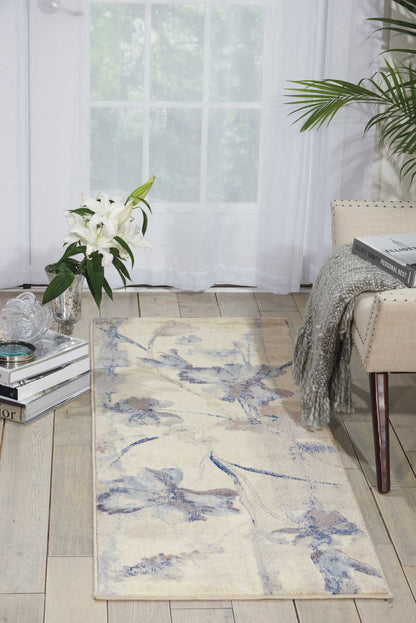The Rug Corner Nourison Home Nourison Home - Somerset Ivory/Blue Area Rug ST18