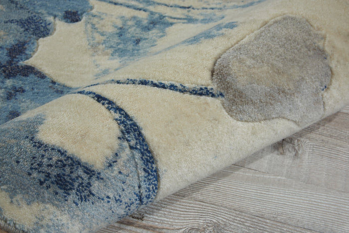 The Rug Corner Nourison Home Nourison Home - Somerset Ivory/Blue Area Rug ST18
