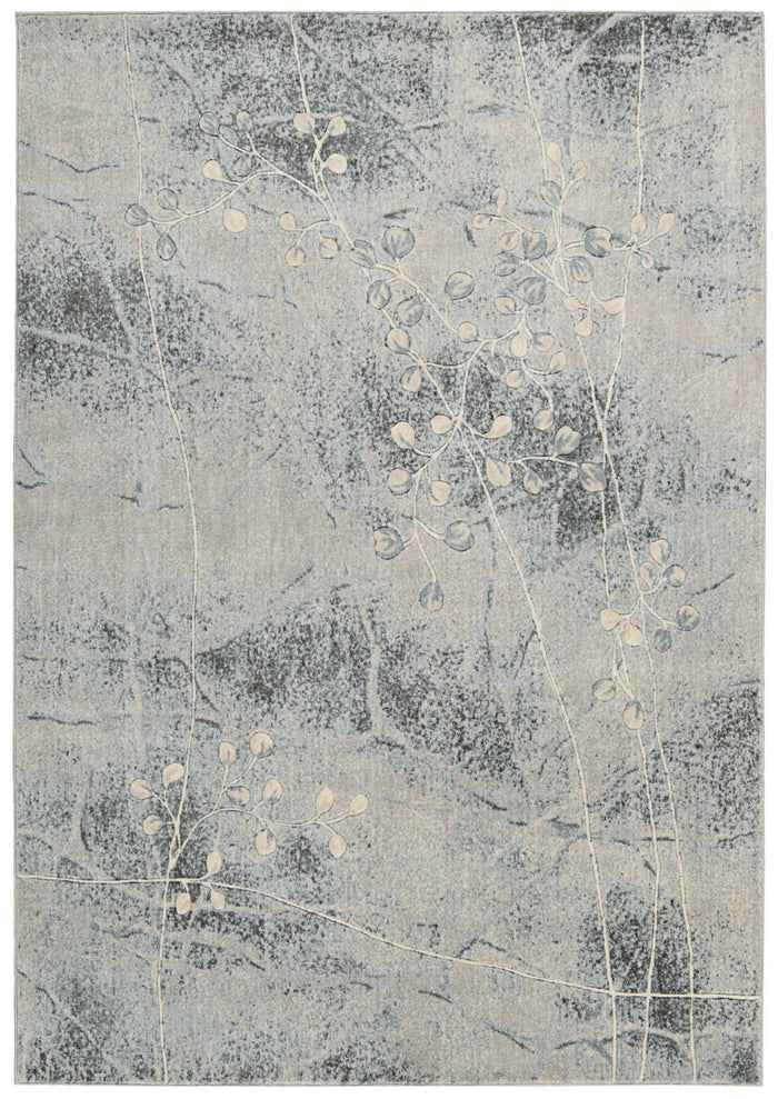 The Rug Corner Nourison Home Nourison Home - Somerset Silver/Blue Area Rug ST74