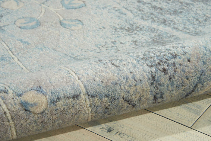 The Rug Corner Nourison Home Nourison Home - Somerset Silver/Blue Area Rug ST74
