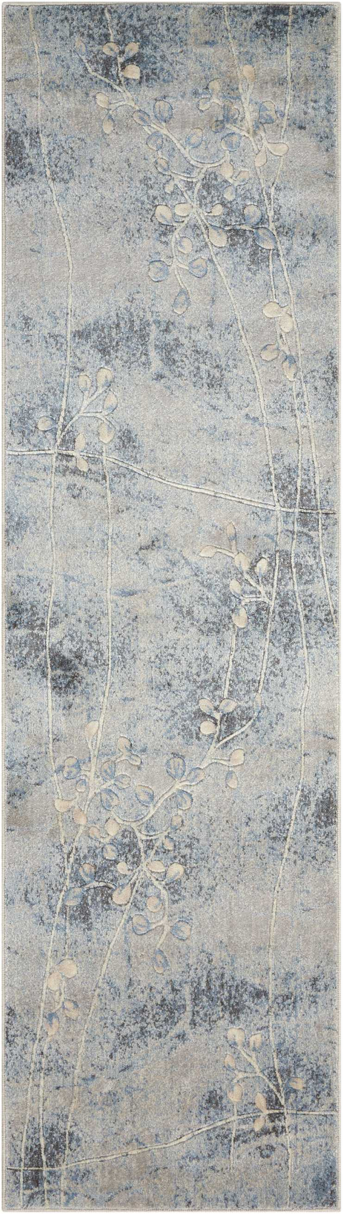 The Rug Corner Nourison Home Nourison Home - Somerset Silver/Blue Area Rug ST74