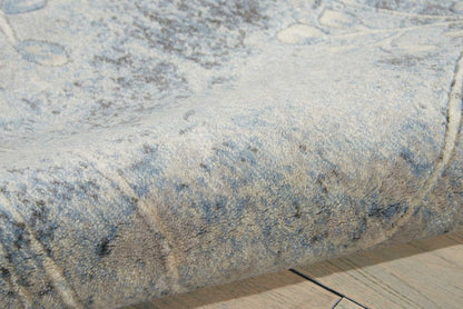 The Rug Corner Nourison Home Nourison Home - Somerset Silver/Blue Area Rug ST74