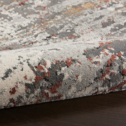 The Rug Corner Nourison Home Tangra TNR02 GRYMT Area Rugs