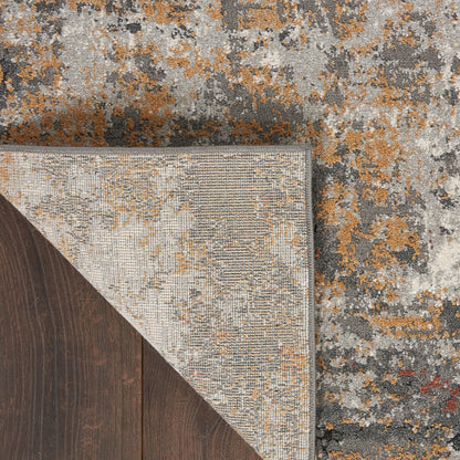 The Rug Corner Nourison Home Tangra TNR03 GRYMT Area Rugs