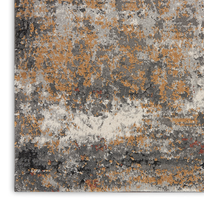The Rug Corner Nourison Home Tangra TNR03 GRYMT Area Rugs