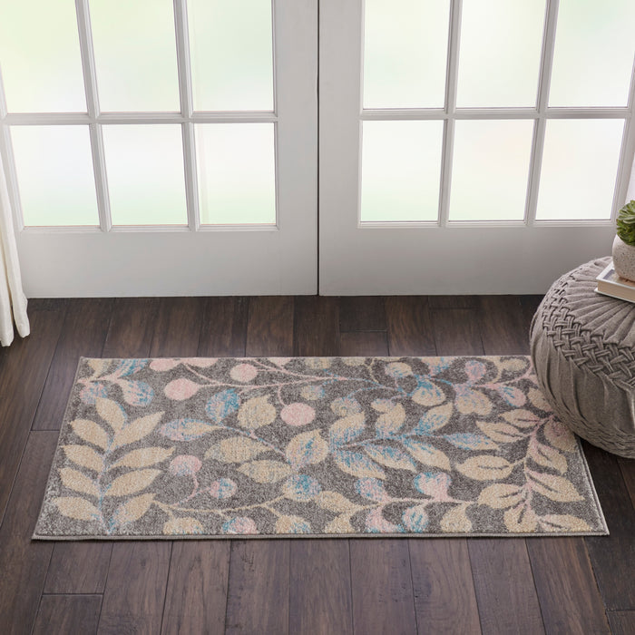 The Rug Corner Nourison Home Tranquil TRA03 GRYBG Area Rugs