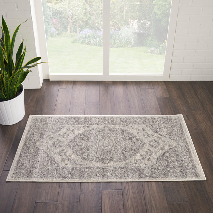 The Rug Corner Nourison Home Tranquil TRA05 IVGRY Area Rugs